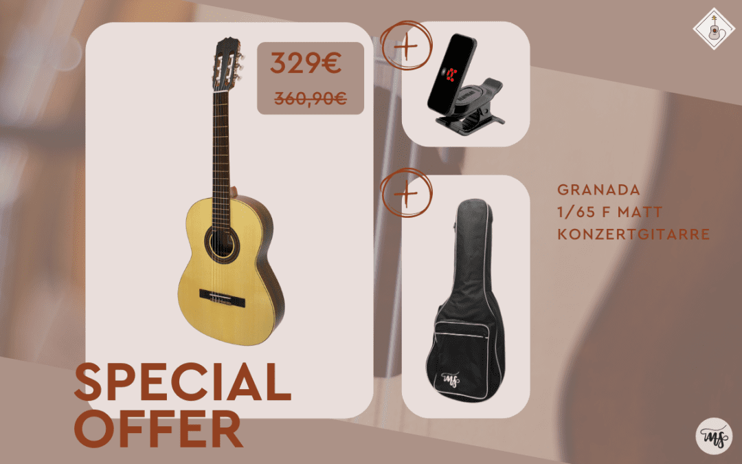 Special offer: Granada Konzertgitarre im Set