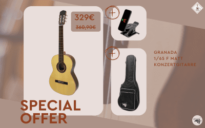 Special offer: Granada Konzertgitarre im Set