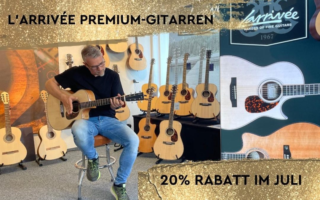 20% Rabatt im Juli auf Larrivée-Gitarren