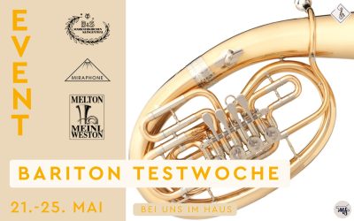 Bariton Testwoche im Musikhaus vom 21.-25. Mai