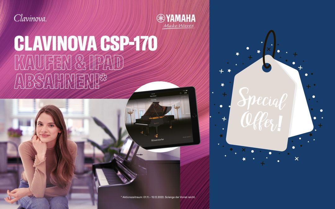 Clavinova CSP-170 + iPad gratis