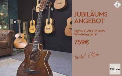 JUBILÄUMSANGEBOT Sigma Westerngitarre limited edition