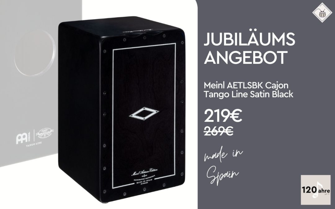 JUBILÄUMSANGEBOT Meinl Cajon,Tango Line, Satin Black