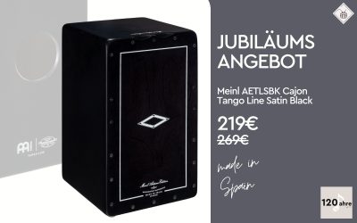 JUBILÄUMSANGEBOT Meinl Cajon,Tango Line, Satin Black