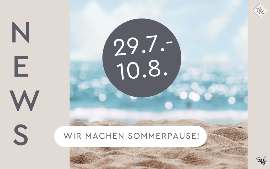 🌞🌴 SOMMERPAUSE 🌴🌞