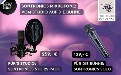 Neu im Sortiment: Sontronics Mikrofone