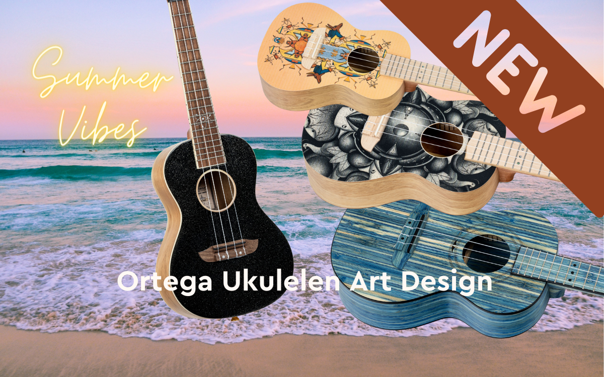 Summer Vibes-Ortega Ukulelen mit Art Design